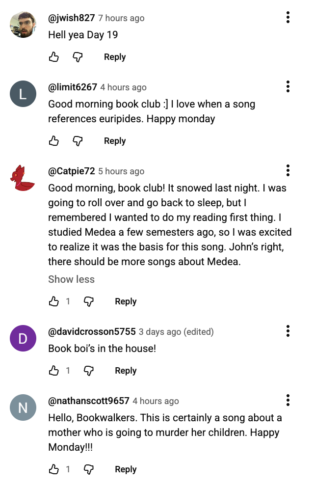 thanks for the dress youtube comments